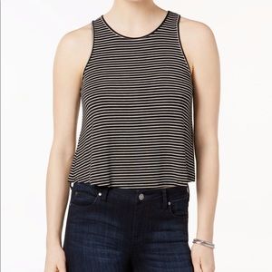 Bar III Striped Sleeveless Top